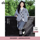 DZZIT【劉浩存同款】地素毛呢外套25冬新款學(xué)院風(fēng)酷感大衣女3J4G1111E 中灰色（外套） XS