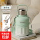 保溫杯大容量女生25新款大肚水壺嬰幼兒童吸管水杯子 青檸綠1500ml【抗菌316+喝水蓋】