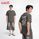 班尼路（Baleno）短袖男夏季美式潮牌學(xué)生休閑百搭純棉t恤男重磅寬松情侶半袖上衣