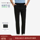 Tommy Hilfiger秋冬男裝都市經(jīng)典商務(wù)通勤彈力斜紋修身顯瘦西褲長(cháng)褲休閑褲 黑色001 -修身版-拍大一碼 36 (2.9尺)
