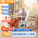 冠奇電動(dòng)護理床老人家用多功能癱瘓病床全自動(dòng)智能醫用床大小便翻身床 GQ-A214（大護欄）【整體翻身】【防滑】