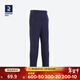 迪卡儂戶(hù)外運動(dòng)加絨加厚防風(fēng)兒童抓絨褲秋神器搖粒絨保暖褲帆船 藏青色10-11Y(有抽繩)