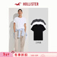 HOLLISTER經(jīng)典小海鷗圖案25夏3件裝棉質(zhì)正肩T恤男女裝324-5118 黑白灰 M (180/100A)