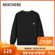 斯凱奇（Skechers）新年禮物2025春冬季男女同款圓領(lǐng)時(shí)尚潮流百搭運動(dòng)打底衫L325U033