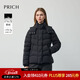 PRICH【90%鵝絨】時(shí)尚可拆卸連帽收腰云朵保暖羽絨服2025冬新款新年 19黑色 S 160