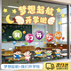 ROSHK2026年新年開(kāi)學(xué)季窗花貼紙幼兒園小學(xué)教師裝飾布置玻璃靜電窗花貼自粘貼畫(huà)卡通門(mén)貼 我們開(kāi)學(xué)啦【兩件套】