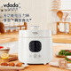 vdada日本電壓力鍋雙內膽家用1-2-3人多功能一體新款高壓電飯鍋小型電飯煲電燉鍋電火鍋煮湯鍋電高壓鍋 鈴蘭白 2L 【陶晶+陶瓷油】雙膽