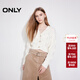 ONLY2025秋季新款簡(jiǎn)約舒適短款V領(lǐng)開(kāi)衫長(cháng)袖針織衫女|12513B019 A06 太古白色 S