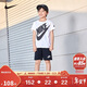 NIKE 耐克小童裝男童短袖套裝夏季兒童經(jīng)典款短T針織短褲2件套