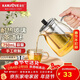金灶（KAMJOVE）泡茶壺飄逸杯 耐熱玻璃茶具功夫辦公室花茶壺 茶水分離杯茶壺家用 A-19加長(cháng)濾籃 750ml