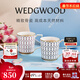 Wedgwood【新年禮物】馬克對杯心形禮盒高顏值骨瓷咖啡杯水杯情侶家用 金粉年華心形禮盒馬克杯藍+紅