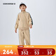 匡威Converse童裝衛衣+衛褲2件套2025年春季男童側邊條紋時(shí)尚休閑套裝
