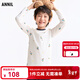 安奈兒童裝男童秋衣褲套裝2025秋新款 白藍花 170