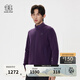 KOLON SPORT/可隆立領(lǐng)抓絨夾克 男子秋冬戶(hù)外運動(dòng)透濕保暖上衣外套 LHFJ5SN005-PL 梅紫色 XL 180/100A