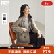 對白（DUIBAI）寬松廓形通勤西裝外套女2026年春新款oversize氣質(zhì)休閑小西服 淺摩卡 M