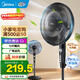 美的（Midea）電風(fēng)扇家用風(fēng)扇 落地扇 立式輕音節能強風(fēng)電扇 宿舍降溫循環(huán)柔風(fēng)自然風(fēng)桌面小風(fēng)扇 【7葉低噪】SAF35MA