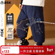 ASK JUNIOR三防羽絨褲兒童冬男童輕暖長(cháng)褲運動(dòng)休閑褲小童束腳褲 藏青色 100 
