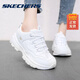 Skechers斯凱奇女鞋休閑鞋春季同款復古厚底休閑運動(dòng)老爹鞋女 白色-WHT 36.5