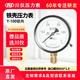 川儀鐵殼壓力表100表盤(pán)徑向安裝Y-100 氣壓水壓表 0~0.6MPa M20×1.5 