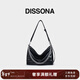 DISSONA迪桑娜女包新款單肩包鏈條包時(shí)尚斜挎包hobo包【情人節禮物】 黑色