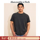 Abercrombie & Fitch【基礎多色T】經(jīng)典小麋鹿圖案棉質(zhì)短袖T恤25夏季男裝124-9235 黑色 M (180/100A)