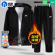 耐克（NIKE）【加絨兩件套男】 25冬新款防風(fēng)衣保暖衛衣套頭衫 束腳寬松長(cháng)褲子 【黑色加絨兩件套】 L/175