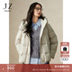 玖姿·安娜蔻簡(jiǎn)約通勤休閑經(jīng)典小A版連帽羽絨服女2024冬款 卡其 M