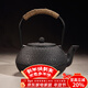 容山堂 蘇韻無(wú)涂層生鐵壺鑄鐵茶壺大容量大號砂鐵樹(shù)藤扇形龜甲紋 大號龜甲生鐵壺 1800ml