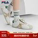 斐樂(lè )（FILA）官方男鞋薄底老爹鞋運動(dòng)鞋水舞鞋休閑鞋德訓鞋 雪白/淡灰黃-SB 41