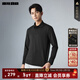 利郎男裝長(cháng)袖POLO衫男春季26新款彈力舒適簡(jiǎn)約商務(wù)男士長(cháng)袖T恤衫 黑色（G6CTX8021Y） XL (175/92A)