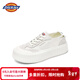 Dickies女士帆布鞋潮流休閑鞋子布鞋低幫百搭女士平底鞋 米色 38