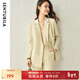 尚都比拉面試小西裝女外套2025春裝新款職業(yè)裝套氣質(zhì)簡(jiǎn)約風(fēng)休閑通勤小西服 治愈黃西裝外套 S