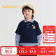 巴拉巴拉童裝男童衛衣格紋拼接假兩件長(cháng)袖上衣2025秋裝學(xué)院風(fēng)209325121101