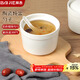 拜杰陶瓷碗燉盅湯碗隔水燉盅內膽蒸蛋粥燕窩盅罐餐具帶蓋勺大號540ml