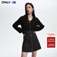 ONLY秋季NBA聯(lián)名款翻領(lǐng)套裝短裙牛仔連衣裙女|124142003 J09 深牛仔灰色 L (170) 88A