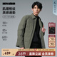 利郎輕薄羽絨服男翻領(lǐng)格紋肌理襯衫羽絨外套冬季2025新款都市休閑上衣 灰綠（G5DBR1061Y） 3XL 185/100A