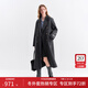 范思藍恩經(jīng)典大氣正肩翻駁領(lǐng)大衣女冬2025新款雙面呢毛呢外套4197 深灰色 S