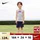 NIKE 耐克小童裝男童背心短褲2件套夏季兒童無(wú)袖T恤短褲運動(dòng)套裝