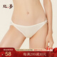 絲界真絲內褲女抗菌舒適無(wú)痕褲衩100%桑蠶絲蝴蝶結蕾絲純色三角褲短褲
