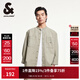 杰克·瓊斯（JACK&JONES）春季時(shí)尚百搭潮舒適寬松七分袖字母襯衫開(kāi)衫外套男裝225131002 E11卡其色 常規 L