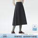 范思藍恩高腰A字半身裙女加厚中長(cháng)2024秋冬新款氣質(zhì)通勤14642 深灰色 L