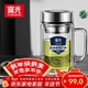 富光銀離子抗菌高硼硅玻璃杯大容量帶茶隔水杯子辦公加厚泡茶杯家具館