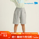 麗嬰房?jì)和萄?025新品男童女童夏日運動(dòng)風(fēng)五分褲休閑褲運動(dòng)中褲 大象灰 140 cm