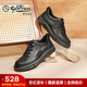 金利來(lái)（Goldlion）板鞋男鞋秋冬季皮鞋休閑鞋男厚底運動(dòng)鞋軟底回彈跑步鞋男 黑色 41