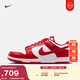 耐克男子膠底低幫運動(dòng)鞋春季板鞋平底復古NIKE DUNK LOW HF5441 104白/大學(xué)紅/白 42