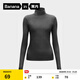 蕉內（Bananain）熱皮5系女士保暖內衣內搭秋衣防寒顯瘦高領(lǐng)打底衫莫代爾秋冬 【雙高領(lǐng)】黑白條紋 L