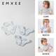 嫚熙（EMXEE）嬰兒口水巾寶寶紗布圍嘴純棉薄款圍兜可旋轉按扣【3條】 海底空間+森林秘境+出游鴨