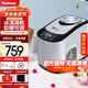 沃拓萊（Watoor）全自動(dòng)冰激凌機小型迷你家用diy壓縮機制冷商用臺式大容量冰激凌機酸奶機 【銀色】軟硬可調-普通款