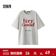 森馬（Semir）短袖T恤女中長(cháng)款寬松字母潮流個(gè)性2025新款夏季吸濕速干衣服 淺花灰00235 S