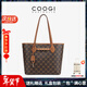 COOGI包包女款品牌新款輕奢侈女士托特包生日新年情人節禮物送女友老婆 咖啡色
